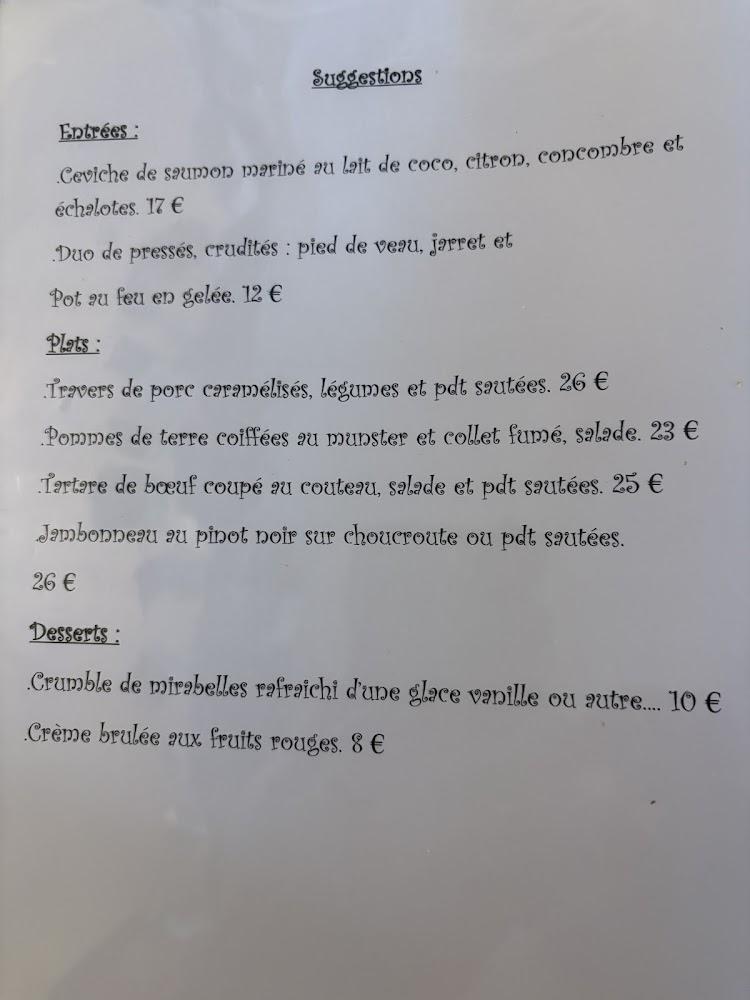 Auberge des trois petits cochons - Menu Image 2